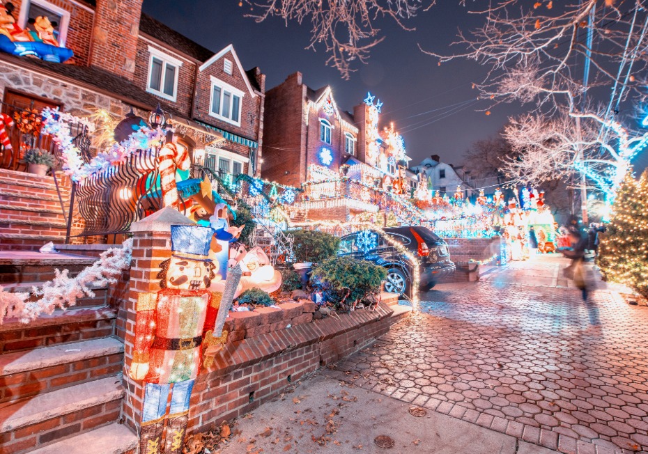 Décotations de Noël de maisons