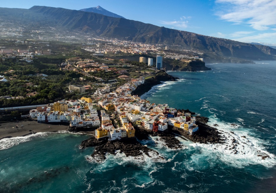 Vue aérienne de Tenerife
