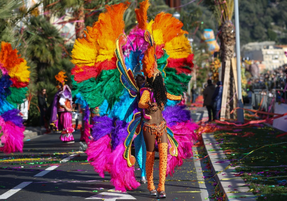 Femme déguisée lors du Carnaval de Rio
