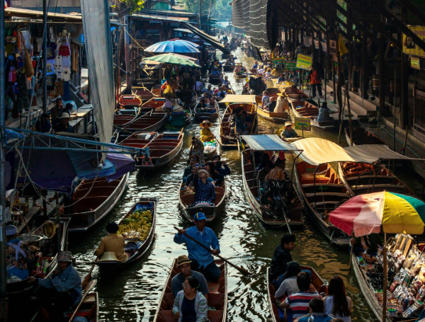marché-flottant-Bangkok-Thailande-Asie-vol-aeroport-rennes-marek-okon