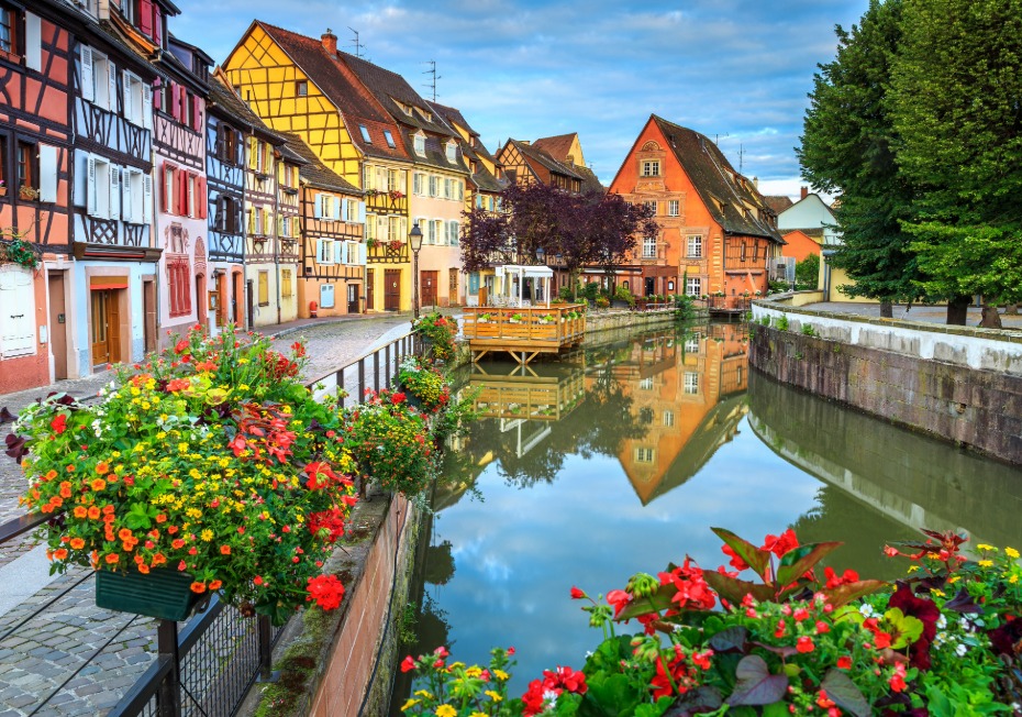 Un canal de la petite Venise de Colmar